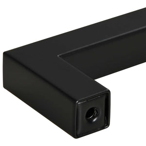 Möbelgriffe 10 Stk. Schwarz 160 mm Edelstahl