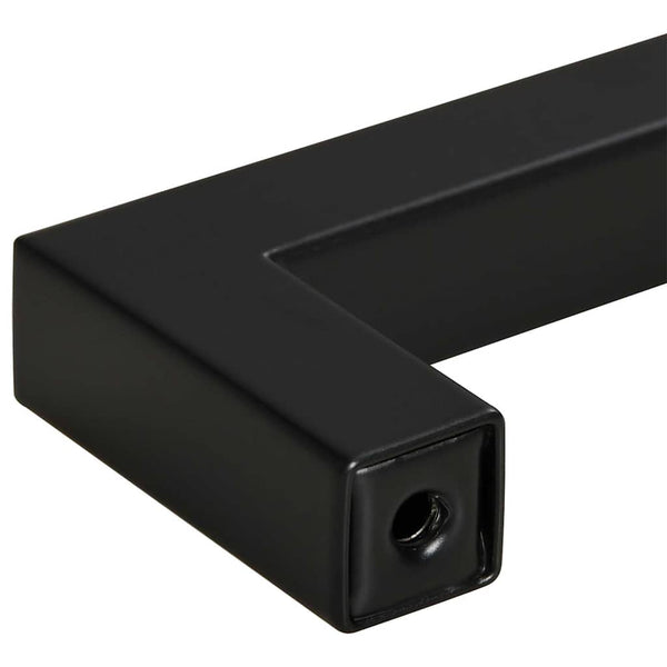 Möbelgriffe 10 Stk. Schwarz 160 mm Edelstahl