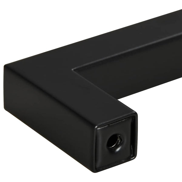 Möbelgriffe 5 Stk. Schwarz 192 mm Edelstahl