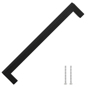 Möbelgriffe 5 Stk. Schwarz 224 mm Edelstahl