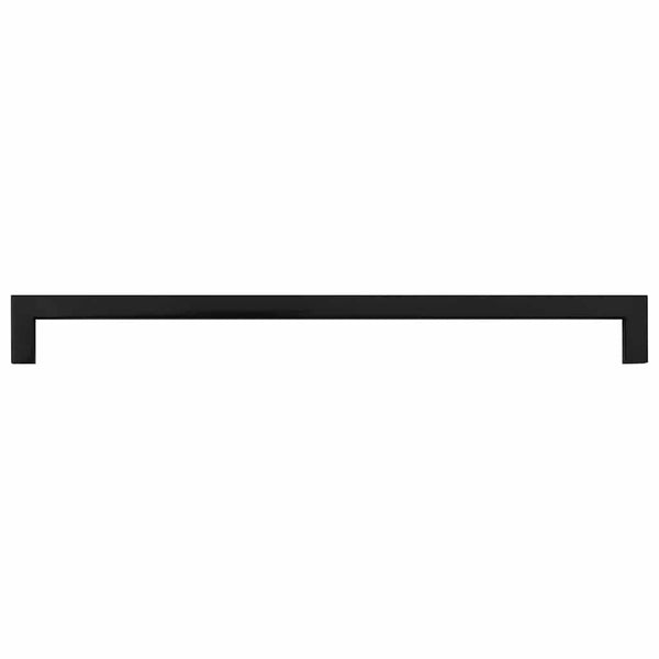 vidaXL Poignées de meuble 5 pcs Noir 320 mm Acier inoxydable