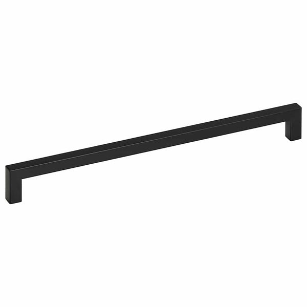 vidaXL Poignées de meuble 5 pcs Noir 320 mm Acier inoxydable