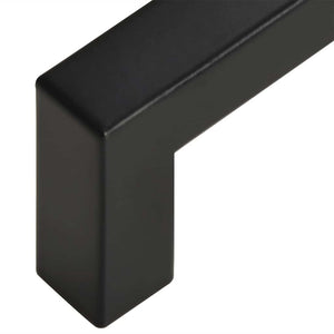 vidaXL Poignées de meuble 5 pcs Noir 320 mm Acier inoxydable