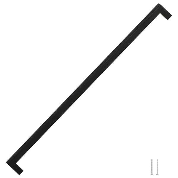 Möbelgriffe 5 Stk. Schwarz 480 mm Edelstahl