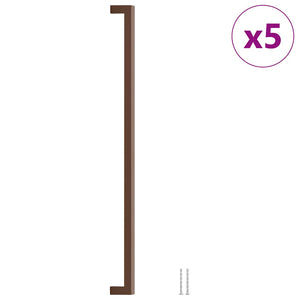Möbelgriffe 5 Stk. Bronzen 480 mm Edelstahl