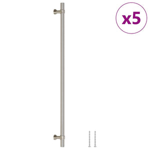 Möbelgriffe 5 Stk. Silbern 320 mm Edelstahl