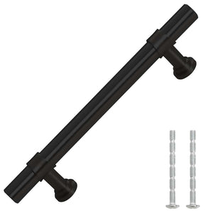 Möbelgriffe 10 Stk. Schwarz 96 mm Edelstahl