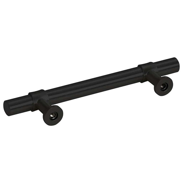 Möbelgriffe 10 Stk. Schwarz 96 mm Edelstahl