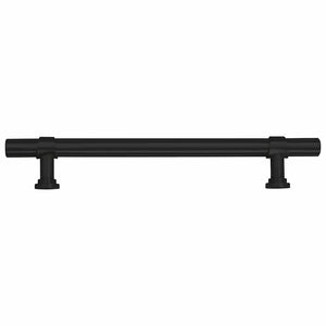 vidaXL Poignées de meubles 10 pcs Noir 128 mm Acier inoxydable