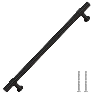Möbelgriffe 5 Stk. Schwarz 192 mm Edelstahl