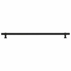 vidaXL Poignées de meuble 5 pcs Noir 320 mm Acier inoxydable