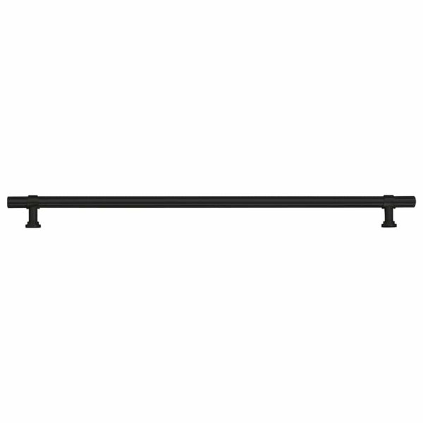vidaXL Poignées de meuble 5 pcs Noir 320 mm Acier inoxydable
