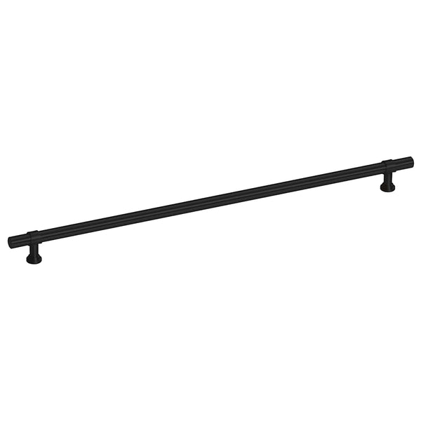 vidaXL Poignées de meuble 5 pcs Noir 320 mm Acier inoxydable