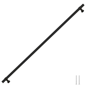 Möbelgriffe 5 Stk. Schwarz 480 mm Edelstahl