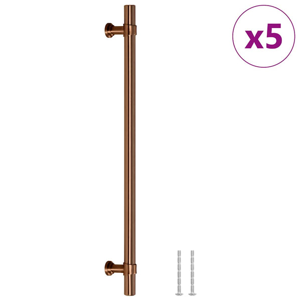 Möbelgriffe 5 Stk. Bronzen 480 mm Edelstahl