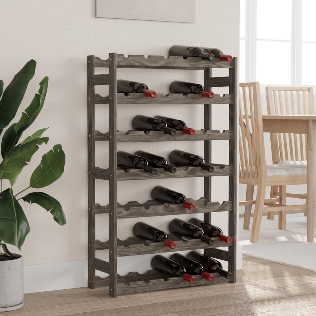 Weinregal aus Holz für 42 Flaschen