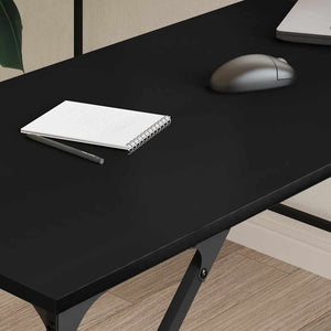 Schwarzer L-Form Schreibtisch 149x149 cm