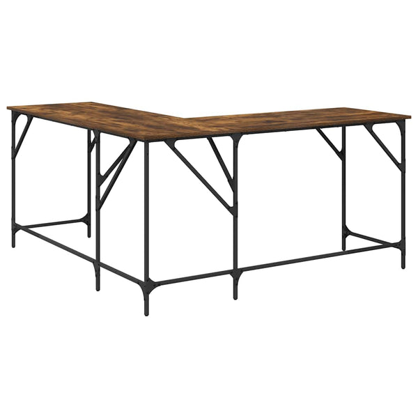 Schreibtisch Räuchereiche 149x149 cm