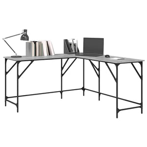 Grauer Sonoma Eckschreibtisch 149x149 cm