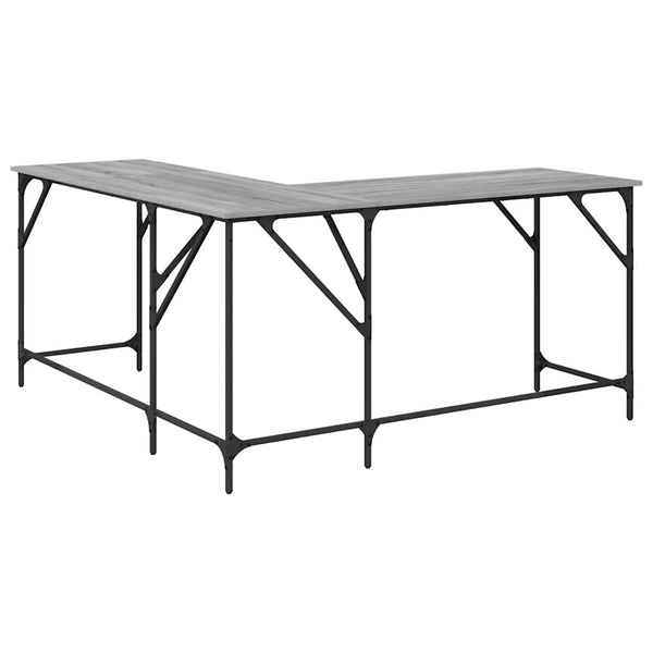 Grauer Sonoma Eckschreibtisch 149x149 cm
