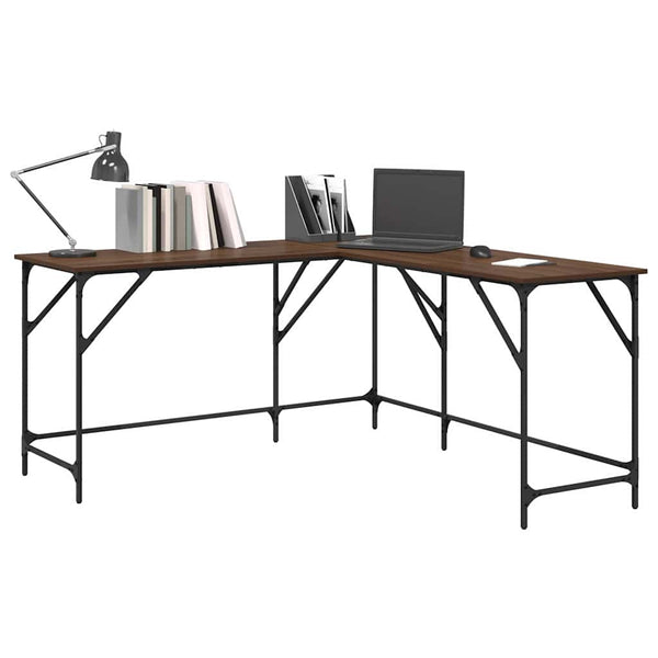 Schreibtisch Braun Eichenoptik 149x149 cm