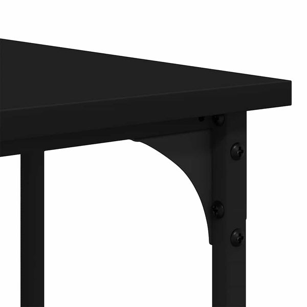 Schwarzer Schreibtisch 139x139 cm Eckschreibtisch