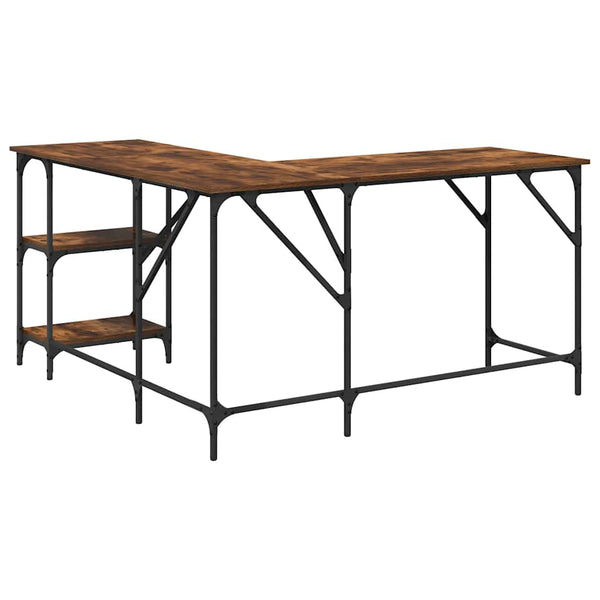 Eckschreibtisch Räuchereiche 139x139 cm