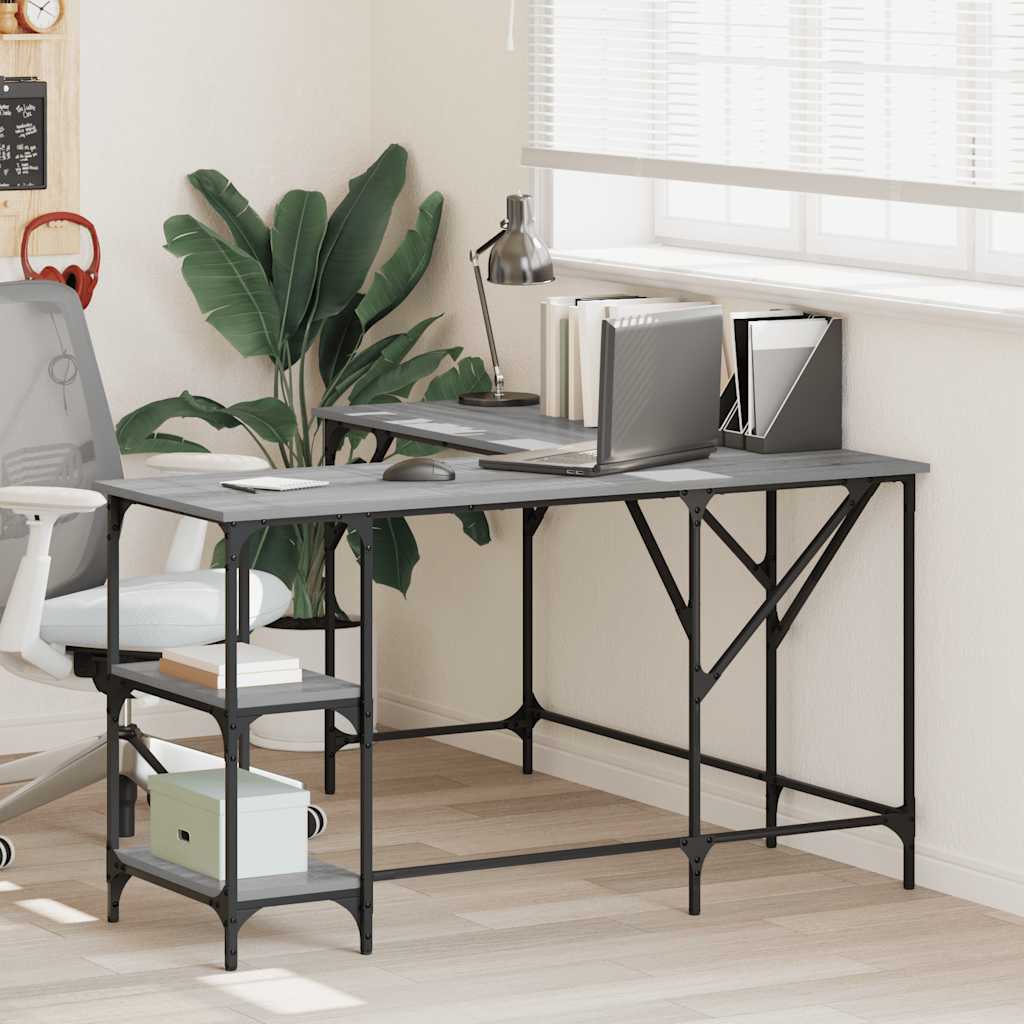 Schreibtisch Grau Sonoma 139x139 cm