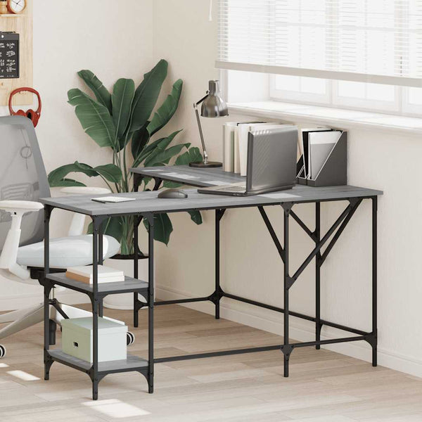 Schreibtisch Grau Sonoma 139x139 cm