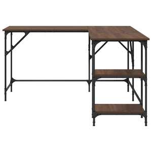 Schreibtisch Braun Eichenoptik 139x139 cm