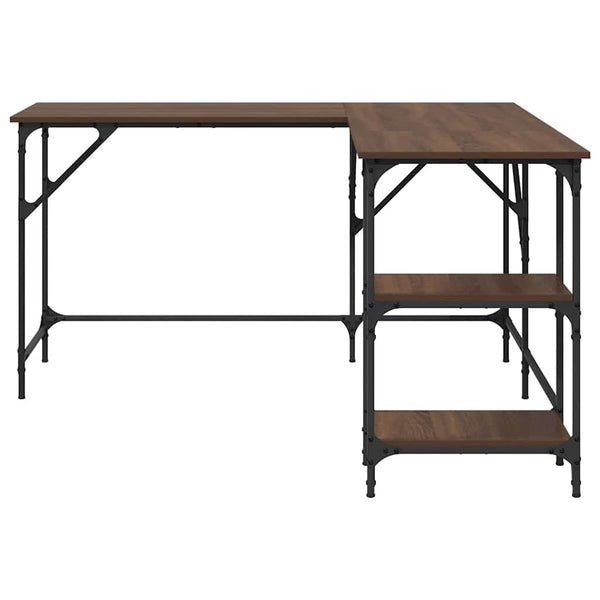 Schreibtisch Braun Eichenoptik 139x139 cm