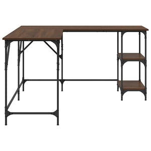Schreibtisch Braun Eichenoptik 139x139 cm
