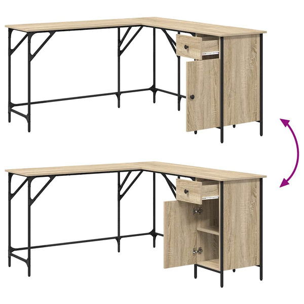 Schreibtisch Sonoma-Eiche 141x141 cm