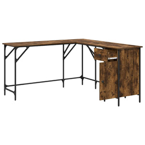 Schreibtisch Räuchereiche L-Form 141x141 cm