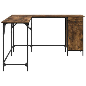 Schreibtisch Räuchereiche L-Form 141x141 cm