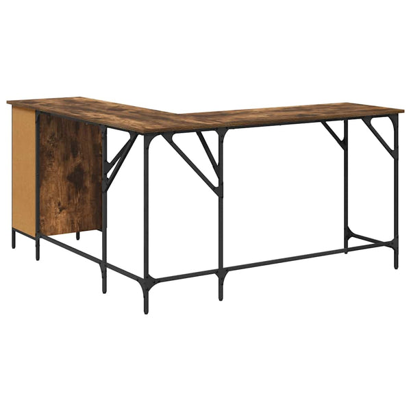 Schreibtisch Räuchereiche L-Form 141x141 cm