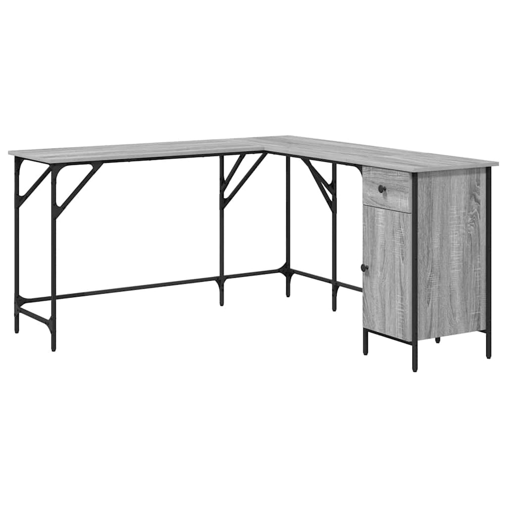 Schreibtisch Grau Sonoma 141x141 cm