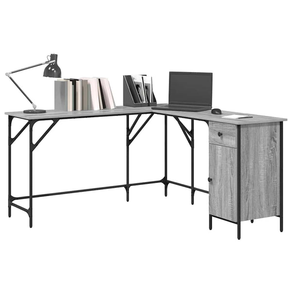 Schreibtisch Grau Sonoma 141x141 cm