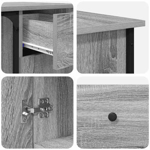 Schreibtisch Grau Sonoma 141x141 cm