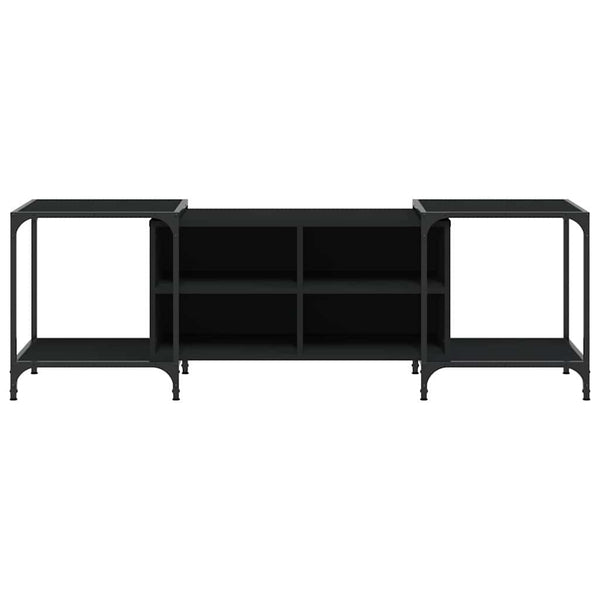 Schwarzer TV-Schrank 153 cm