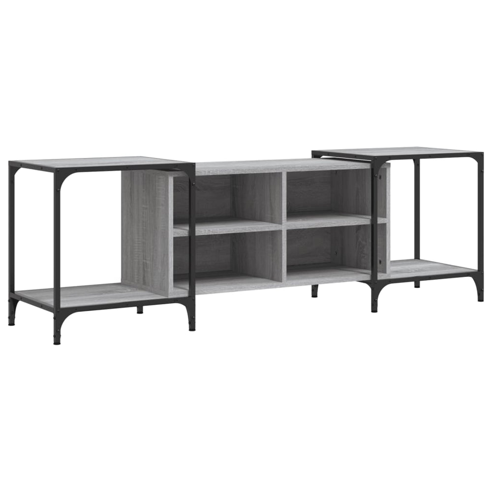 vidaXL Meuble TV gris sonoma 153x37x50 cm Aggloméré