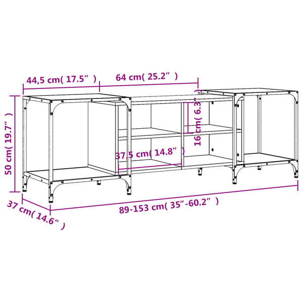 TV-Schrank Braun Eichen-Optik 153 cm