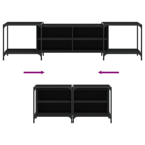 Schwarzer TV-Schrank 203 cm