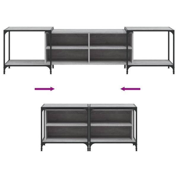 TV-Schrank Grau Sonoma 203 cm