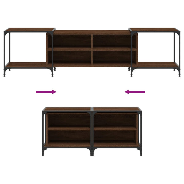 TV-Schrank Braun Eichen-Optik 203 cm