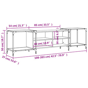 TV-Schrank Braun Eichen-Optik 203 cm