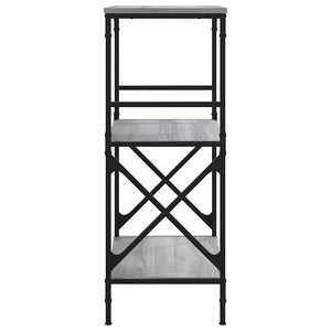Bücherregal Grau Sonoma, 3 Böden