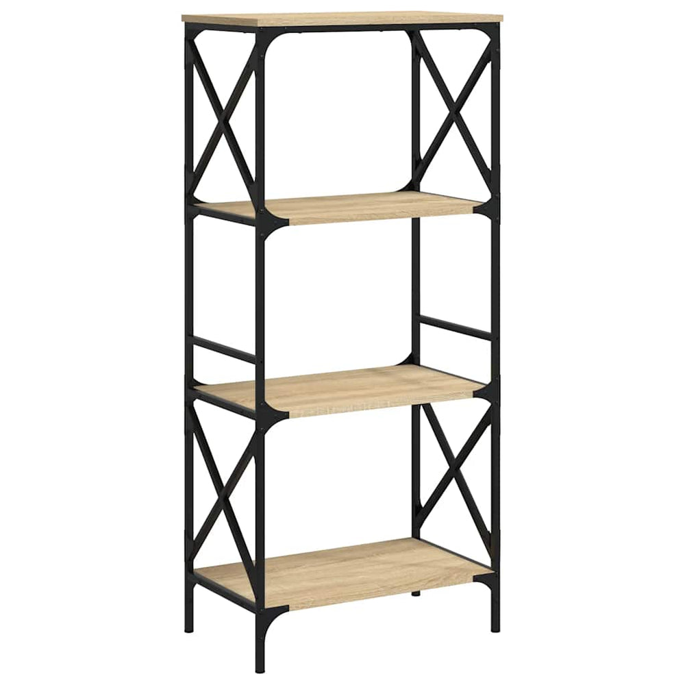 vidaXL Étagère à 4 niveaux chêne sonoma 59x35x132 cm bois d'ingénierie