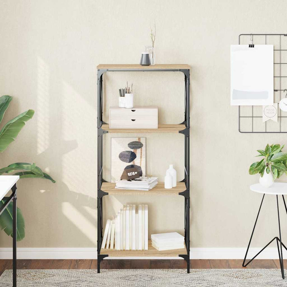vidaXL Étagère à 4 niveaux chêne sonoma 59x35x132 cm bois d'ingénierie