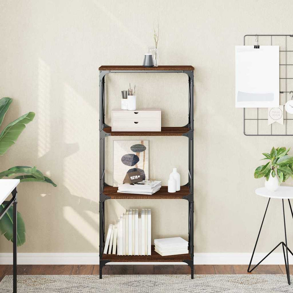 Bücherregal Braun Eiche mit 4 Böden
